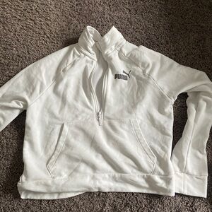 Super cute white puma jacket L